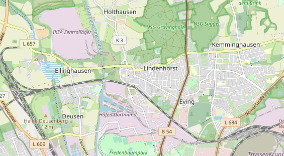 physical therapy on map