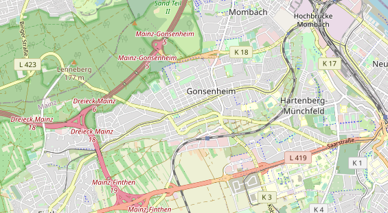 physical therapy on map