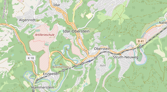 physical therapy on map