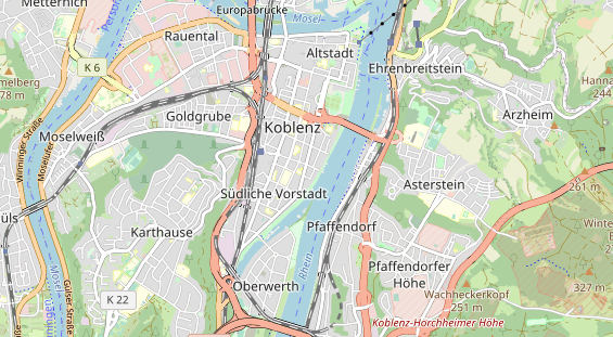 physical therapy on map