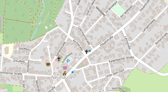 Physiotherapie auf Satellitenbild