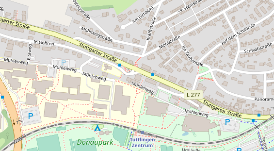 Physiotherapie auf Satellitenbild