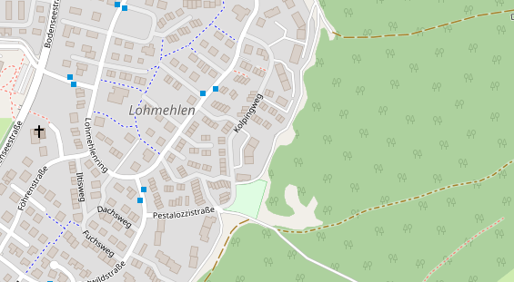 Physiotherapie auf Satellitenbild