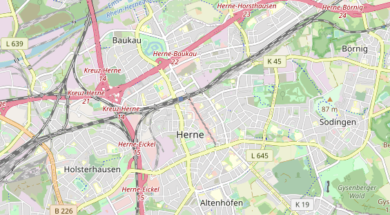 physical therapy on map