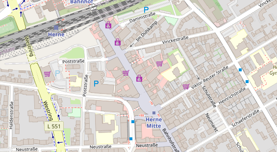 Physiotherapie auf Satellitenbild