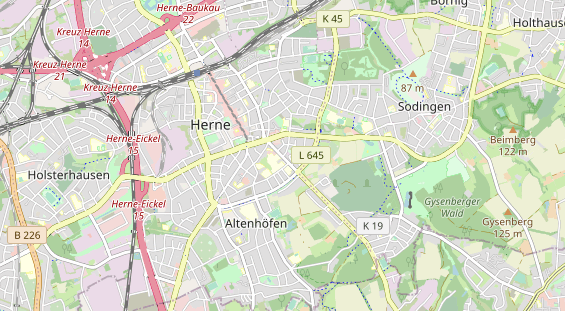 physical therapy on map