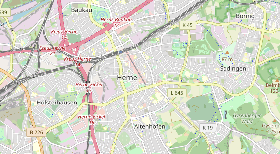 physical therapy on map
