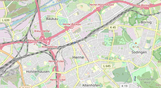 physical therapy on map