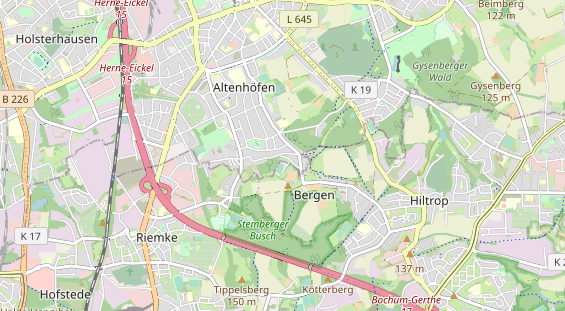 physical therapy on map