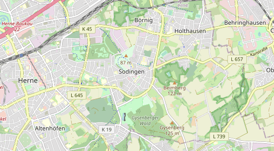 physical therapy on map