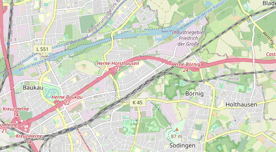 physical therapy on map