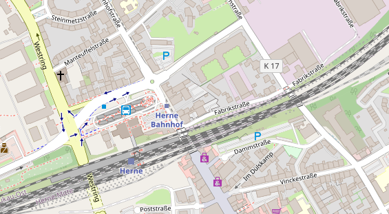 Physiotherapie auf Satellitenbild