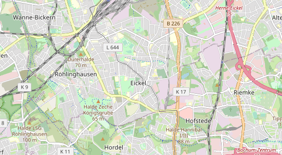 physical therapy on map