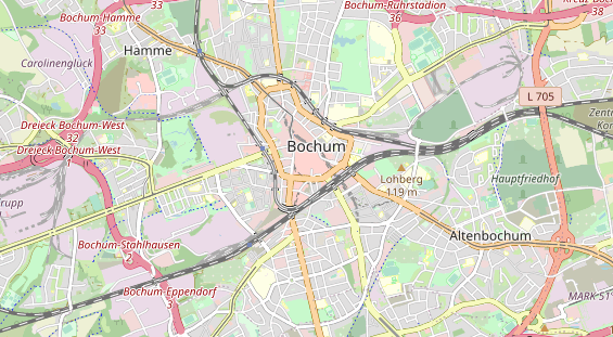 physical therapy on map
