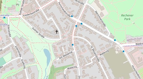 Physiotherapie auf Satellitenbild