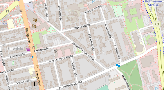 Physiotherapie auf Satellitenbild