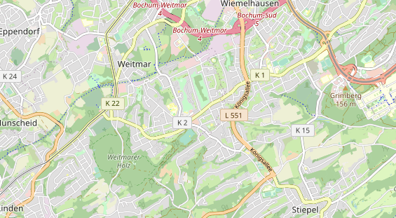 physical therapy on map