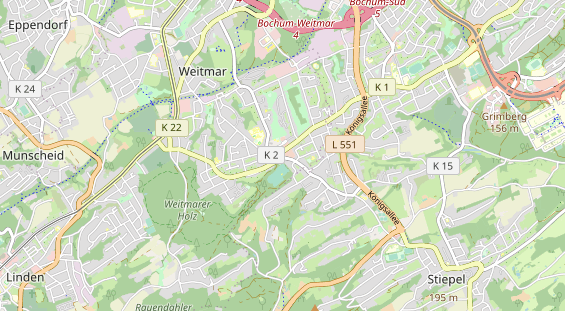 physical therapy on map