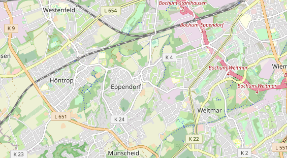 physical therapy on map