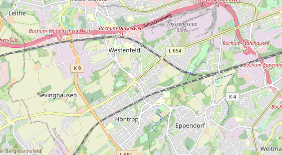 physical therapy on map