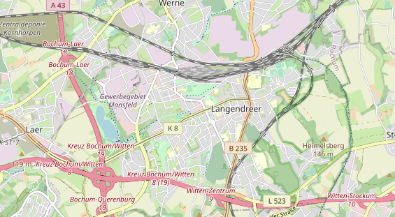 physical therapy on map