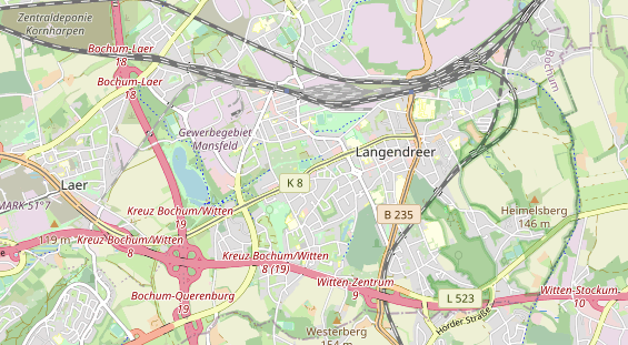 physical therapy on map