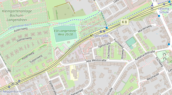 Physiotherapie auf Satellitenbild