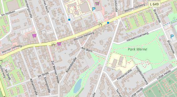 Physiotherapie auf Satellitenbild