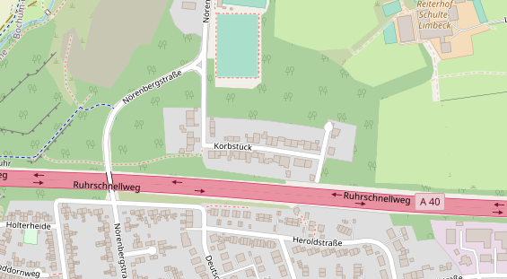 Physiotherapie auf Satellitenbild