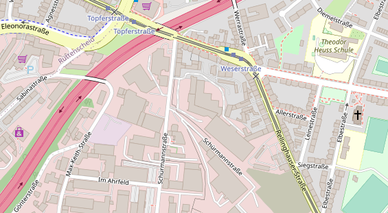 Physiotherapie auf Satellitenbild