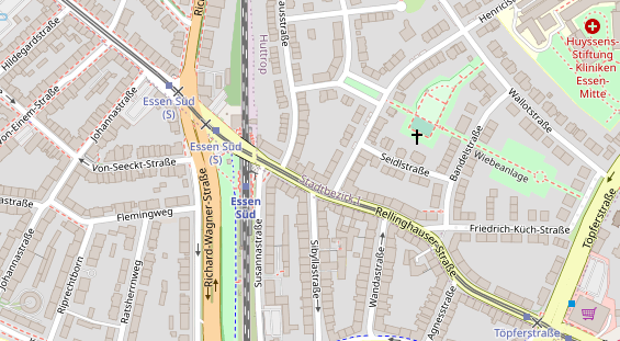 Physiotherapie auf Satellitenbild