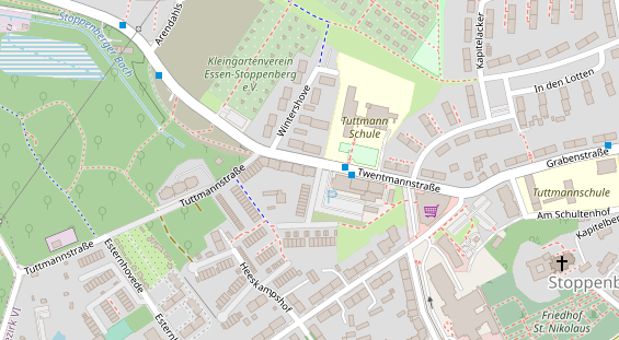 Physiotherapie auf Satellitenbild