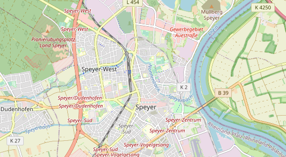 physical therapy on map