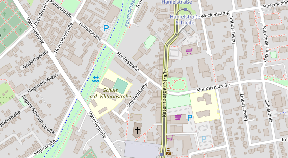 Physiotherapie auf Satellitenbild