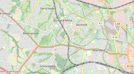 physical therapy on map