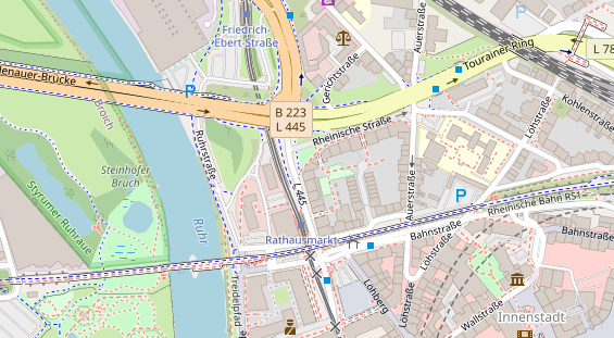 Physiotherapie auf Satellitenbild