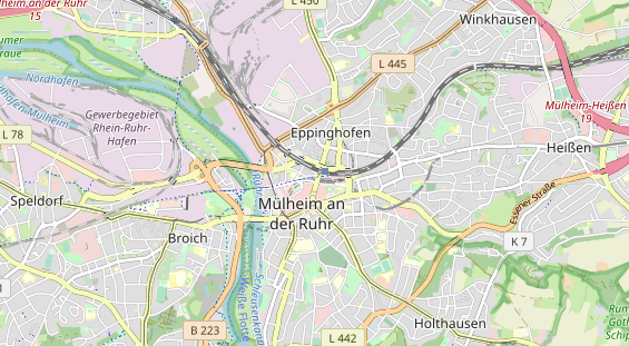 physical therapy on map