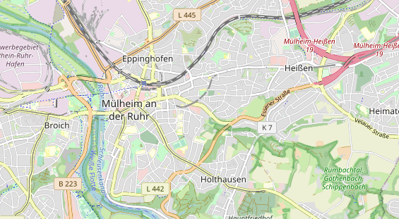 physical therapy on map