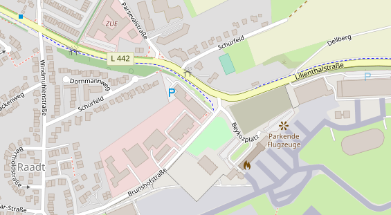 Physiotherapie auf Satellitenbild