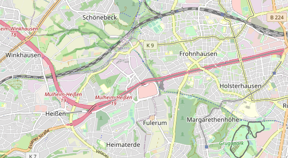 physical therapy on map