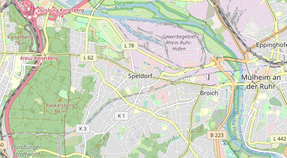 physical therapy on map