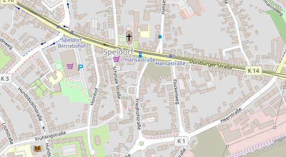 Physiotherapie auf Satellitenbild