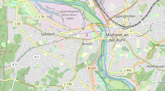 physical therapy on map