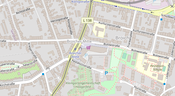 Physiotherapie auf Satellitenbild