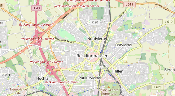 physical therapy on map