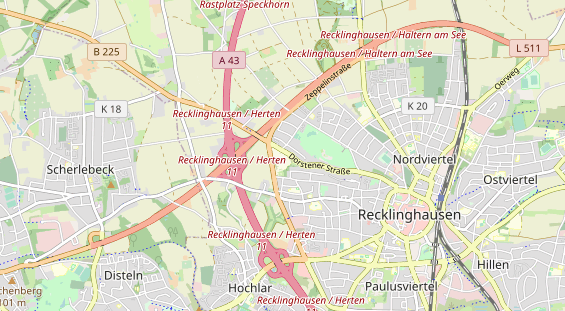 physical therapy on map