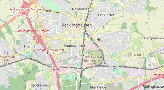 physical therapy on map