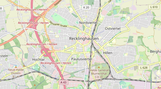 physical therapy on map