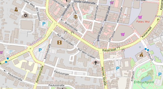 Physiotherapie auf Satellitenbild