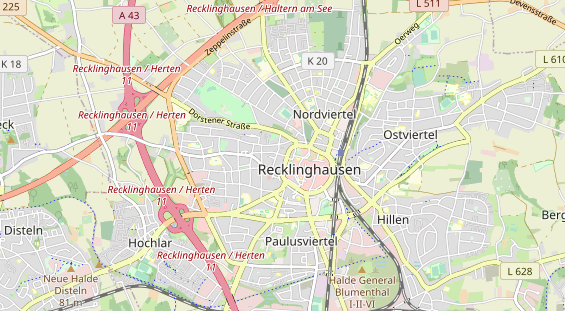 physical therapy on map